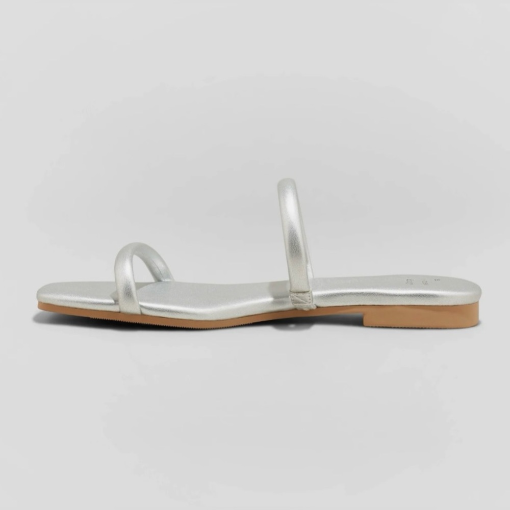 NWT - Winnie Skinny Strap Sandals - 8.5W (Wide Width). - Picture 5 of 12